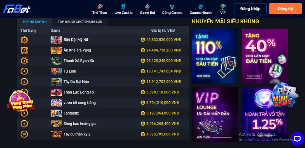 Banner khuyến mãi cá cược thể thao mcw67 Casino
